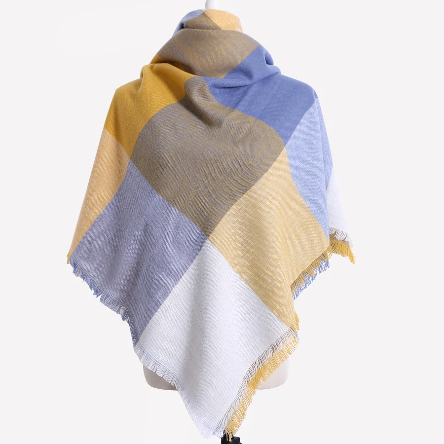 Модный бренд плед Дизайн Для женщин Шарфы для теплые зимние кашемировые