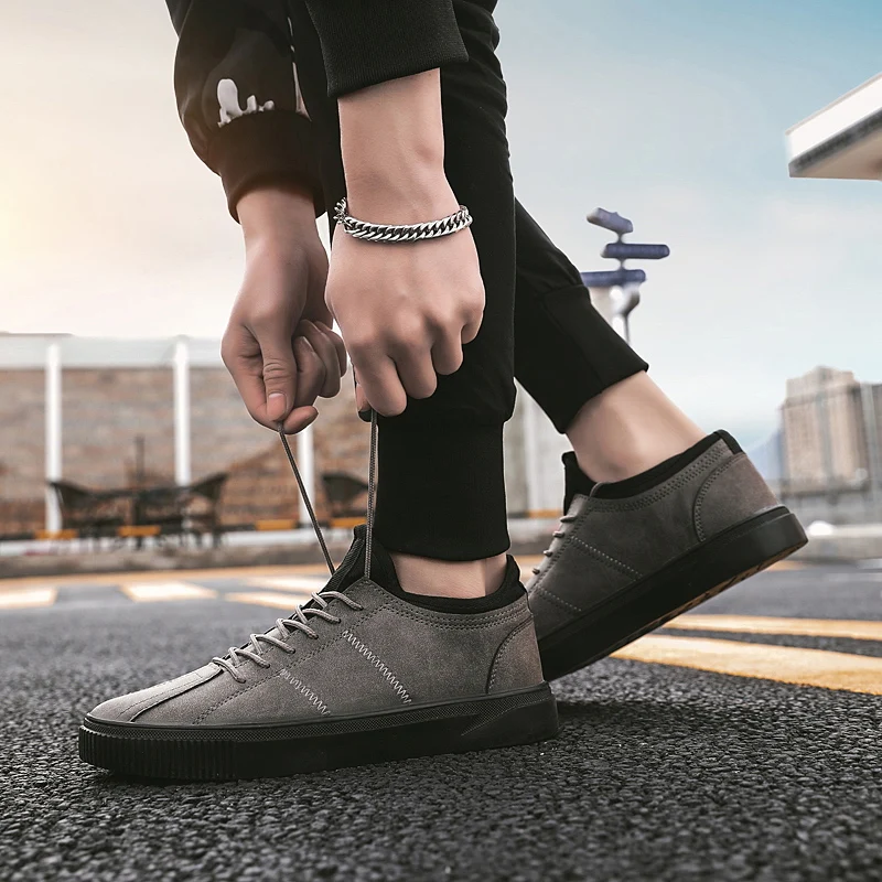 CatriCa Male Designer Leather Men Shoes Fashion High Quality Trainers Chunky Brand Casual Sneakers 2019 Black Brwon Gray 2602 | Обувь