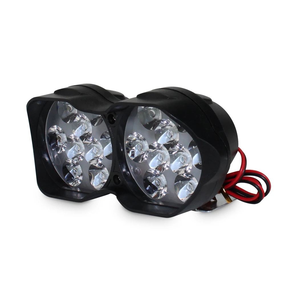 Maxgtrs мотоцикл светодиодные фары Лампа 15 Вт 1500Lm Скутеры туман Spotlight 6500 К Белый DRL мотоцикл Рабочая пятно света 9-85 В