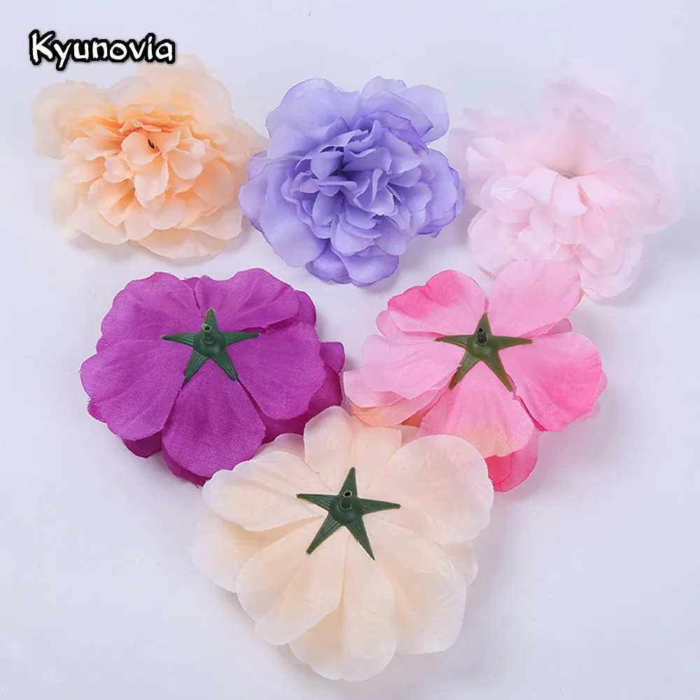 Kyunovia 10 шт. 6 см Маргаритка из шелка искусственные головки цветов DIY Свадебный шар