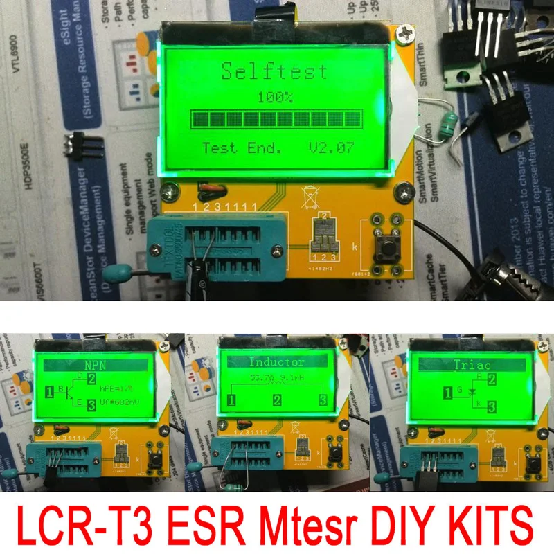 DIY LCR-T3 Графический Многофункциональный тестер Конденсатор + индуктивность