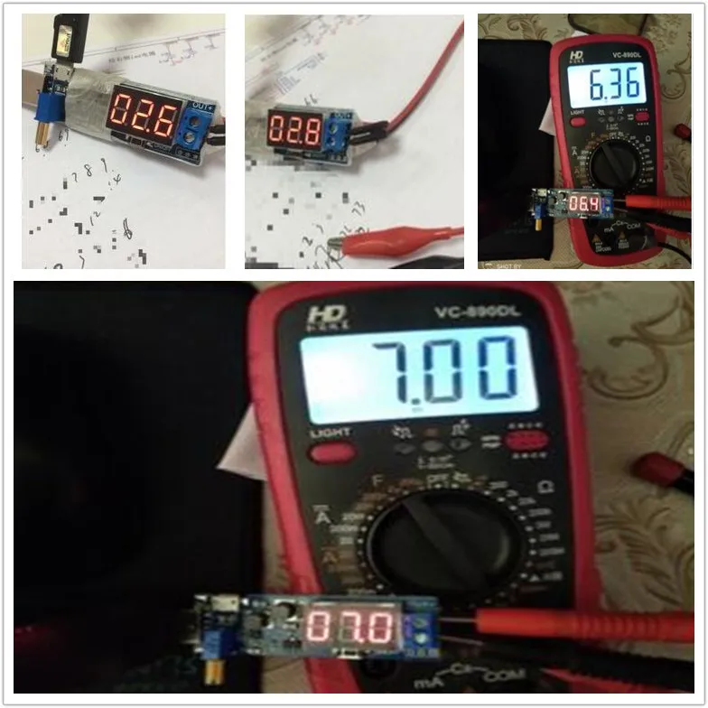 USB адаптер с 5 В до 3 12 Регулируемый понижающий преобразователь 1 2 24 постоянного