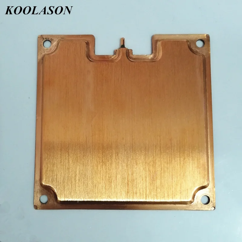 90x90x3mm KOOLASON 90*90*3 мм сверх Медь компьютера радиаторы охлаждения горячих термальных плиты тепловая мощность трубопроводов пара камеры - Цвет лезвия: 90x90x3mm