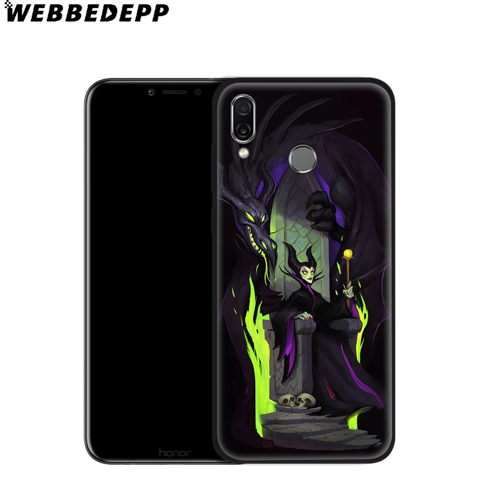 WEBBEDEPP Witch Maleficent Soft Case for Huawei P8 P9 P10 P20 P30 Lite Pro P Smart Z Plus 2019 Y6 Prime 2018 2017 Mini |