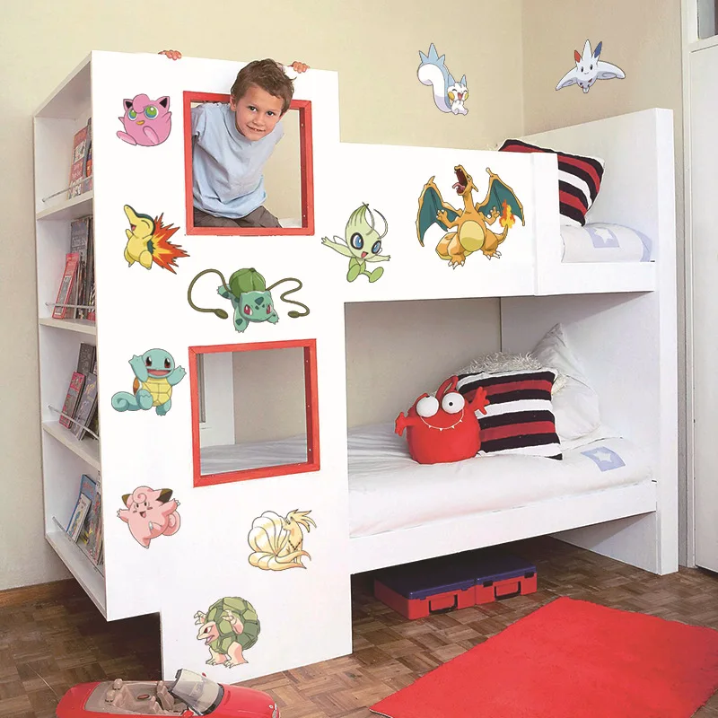 Pokemon Go DIY Game Decorations Kids Baby Nursery Kitchen Bedroom Home Decal Wall Sticker Decor Mural Art | Дом и сад