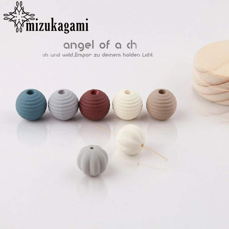 

Grinded Pumpkin Ball Beads With Perforation 10pcs/lot For DIY Fashion Earrings Jewelry Making Accessories