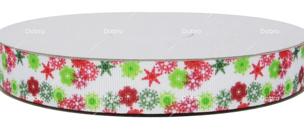 22 выбор 7/" 22 мм зима Рождество снежинки печатных Grosgrain Ленты для DIY Детские Ремесло партия украшения, подарочная упаковка - Цвет: C2883