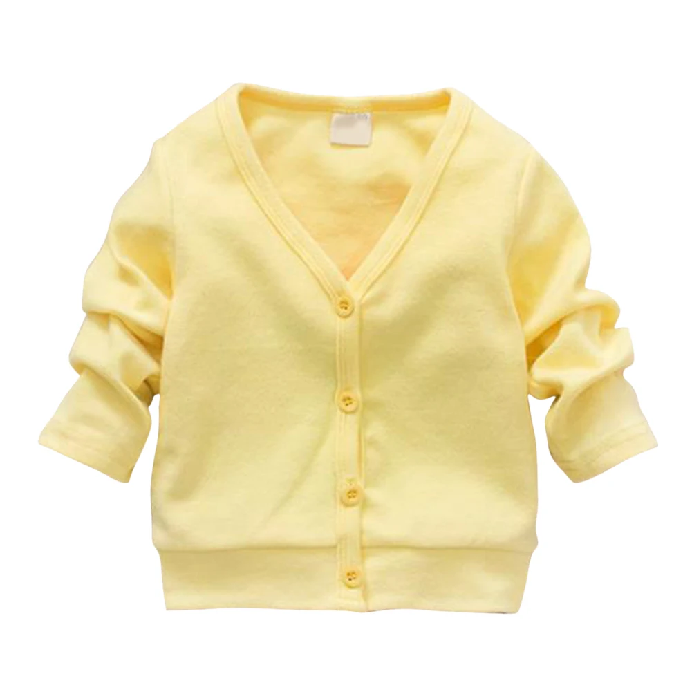 

Baby Kid Clothing V-neck Cardigan Thick Cotton T-shirt Jacket Coat 0-3Year