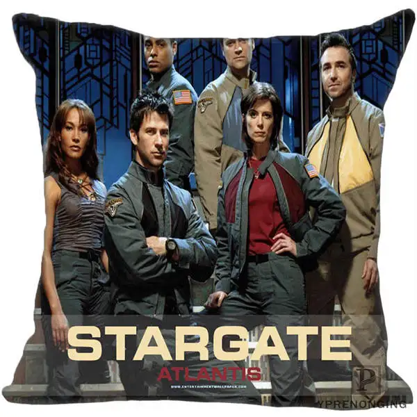 Square Pillowcases На Заказ Декоративная наволочка Sga старгейт Атлантис квадратная молния наволочка лучший подарок 35X35,40x40,45x45 см(одна сторона) 180516-59 - Цвет: Square Pillowcases
