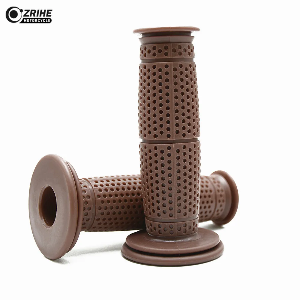 7/8'' 22mm Motorcycle Handle Grips Cafe Racer motorbike Vintage Handlebar grip for Honda RABER-CA250 GB400 CB550 VRX400 |