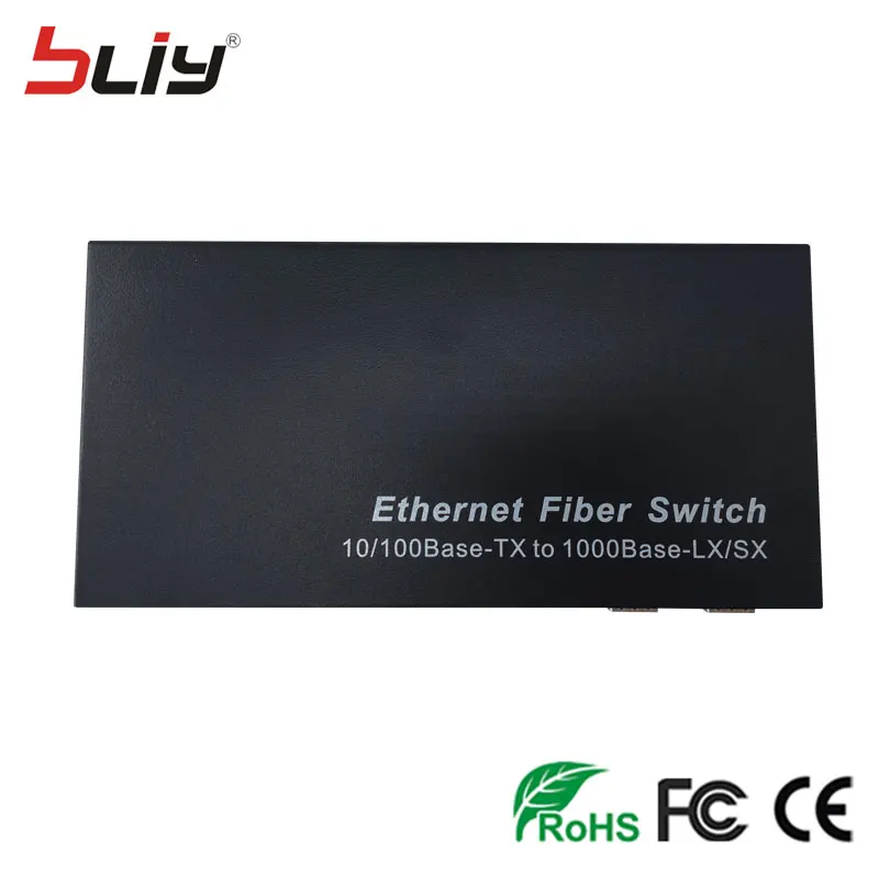 Волоконно-Оптических SFP media converter 8 10/100/1000 Base-TX 2 sfp слот волоконно-оптический