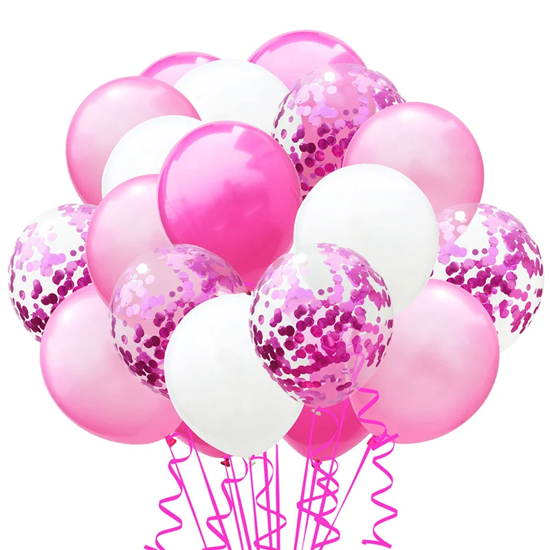 20 шт День рождения украшения смешанный конфетти латексные шары Baby Shower Свадебная