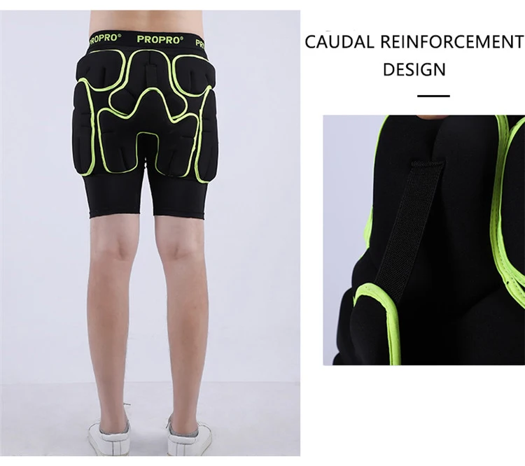 PROPR Motorcycle Shorts Outdoor Sports Shorts Hip Pad Protector Ski Snowboard Skate Pants Moto Armor Shorts Mat Protection