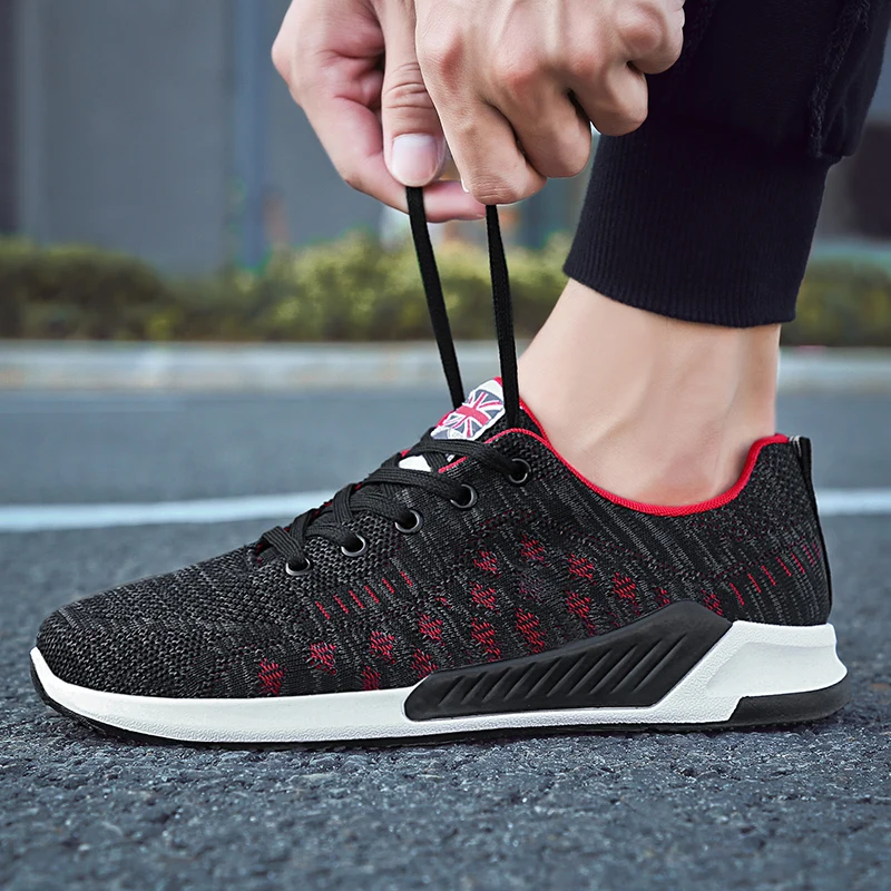 Новинка 2018 года Мужская обувь сезон весна-осень дышащая Тканевая из сетчатого