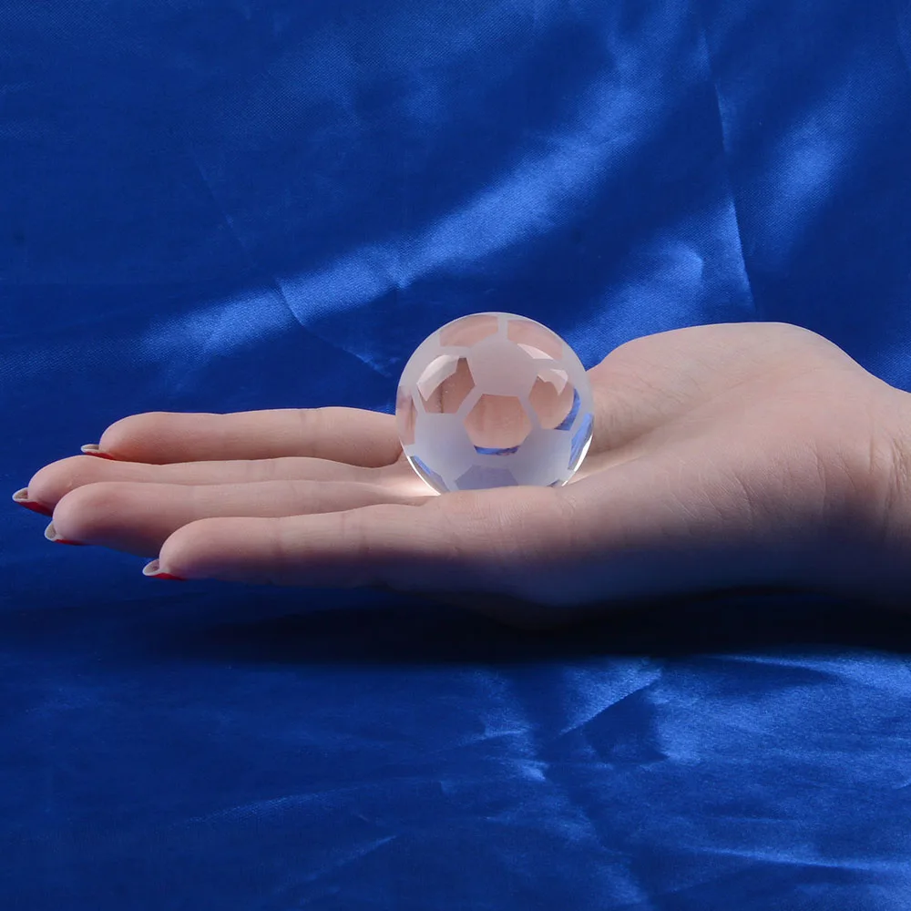 1 шт./лот хрустальный футбольный орнамент стеклянный шар украшение для домашнего