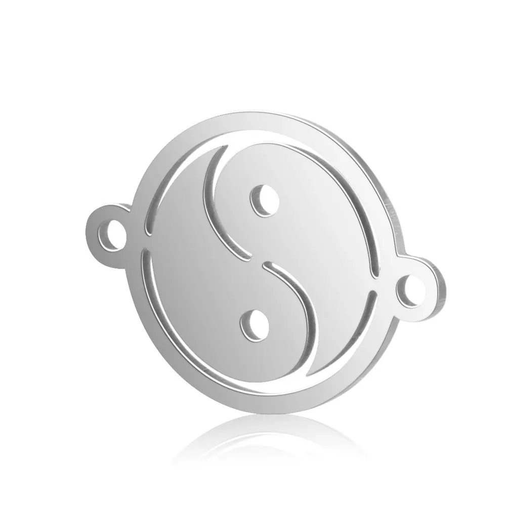 5 шт./лот 100% Религиозные Подвески из нержавеющей стали Vnistar DIY YinYang HandPlams