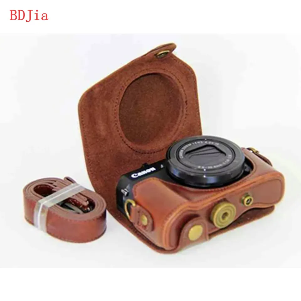 Новый чехол сумка из искусственной кожи с масляной кожей для камеры Canon powershot G7XIII