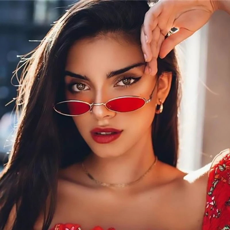 Винтажные женские солнцезащитные очки дизайнерские брендовые Роскошные узкие