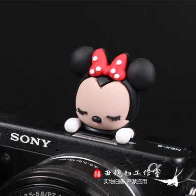 3D Мультфильм герои Мстители камера Фонарик Горячий башмак Крышка для горячего башмака для Canon Nikon Fujifilm Samsung Panasonic Leica Olympus - Цвет: 7