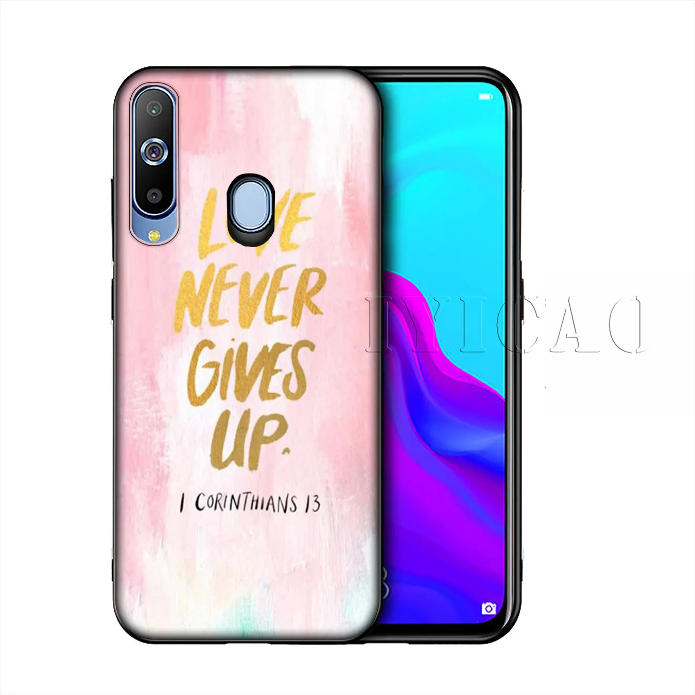 Пастельный Металлический Мягкий силиконовый чехол IYICAO для Samsung Galaxy A10 A30 A40 A50 A70 M10