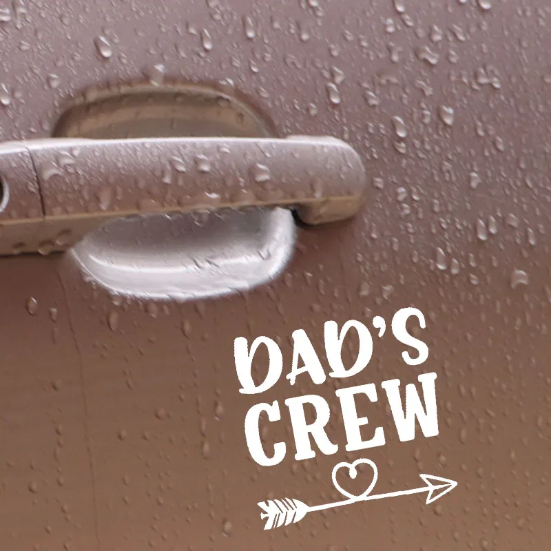 YJZT 15 2 см * DAD'S CREW Heart Arrow виниловая наклейка на автомобиль черный серебристый C10