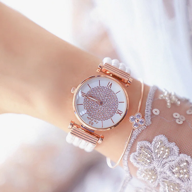 Женские часы Топ Брендовые Часы с браслетом из жемчуга 2019 горячая Распродажа для