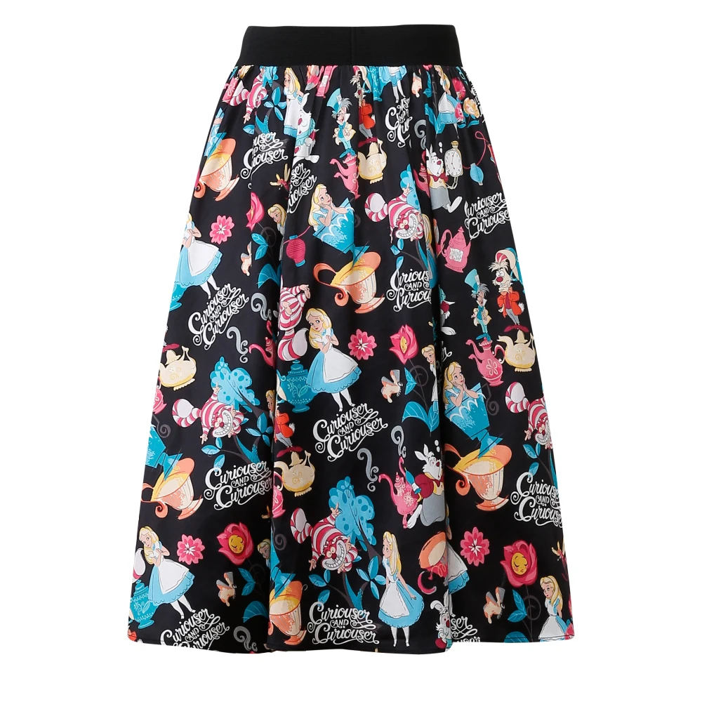Женская юбка с высокой талией принтом и в виде Алисы|circle skirt|one size skirtskirt swing |