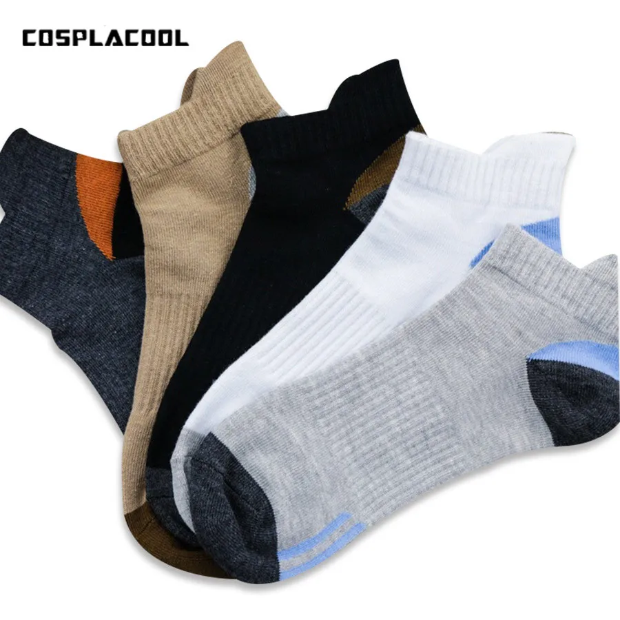 

[COSPLACOOL]High quality hot sale Men Socks shallow mouth comfortable Meias breathable Socks Calcetines