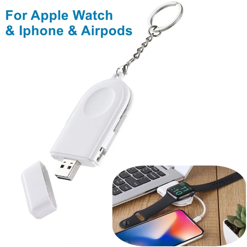 Магнитное портативное Usb Беспроводное зарядное устройство Tongdaytech для Iphone Apple Watch 5