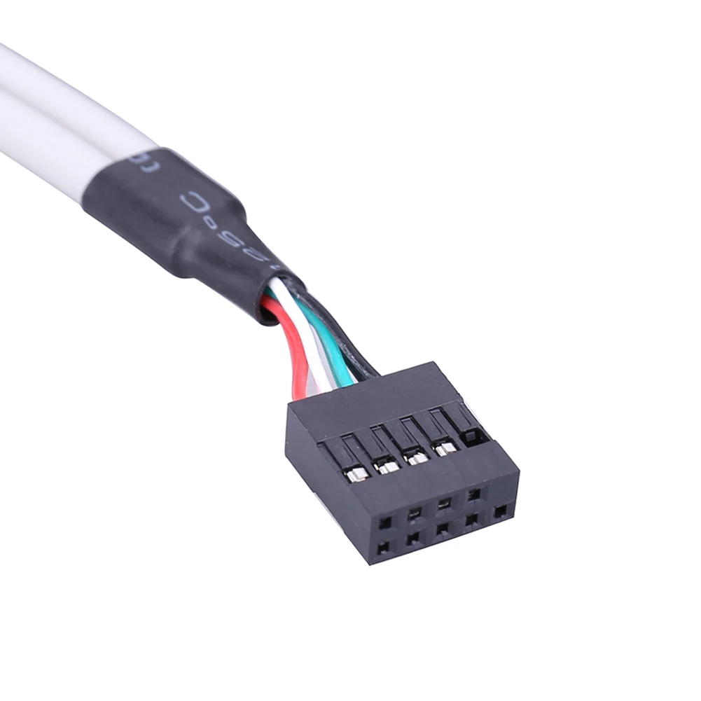 2 порта USB 0 мама до 9 Pin Материнская плата заголовок кабель адаптер 30 см 28AWG медь