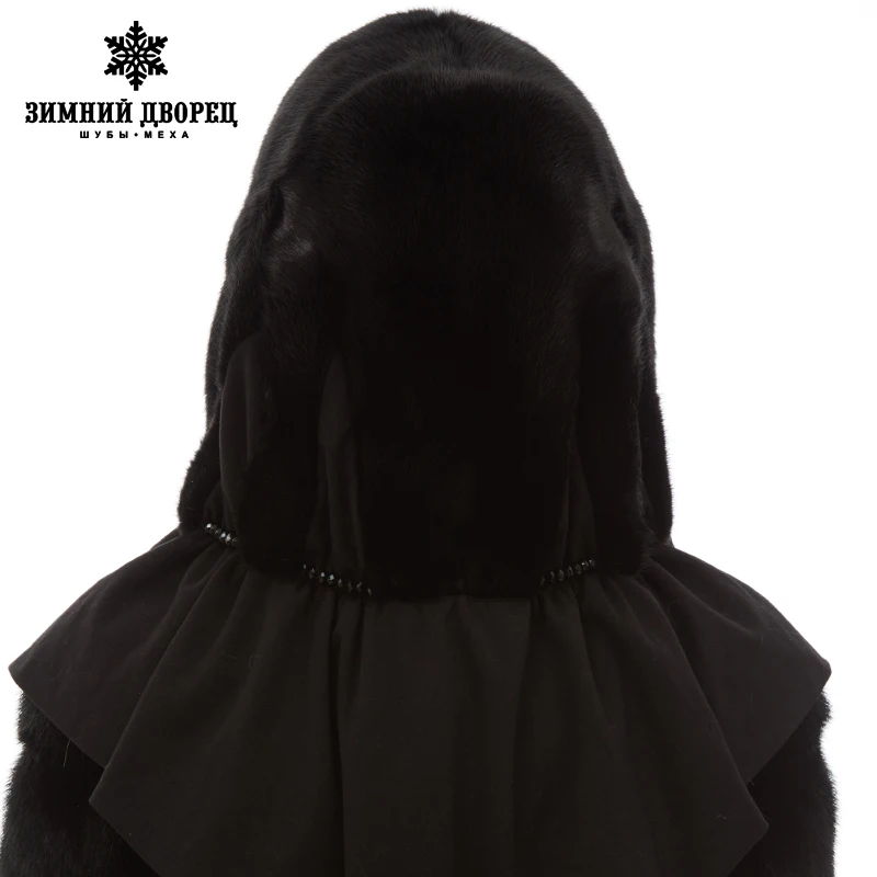 Новое прибытие Симпатичные норки шляпы Теплая зима Черный меховые шапки мода