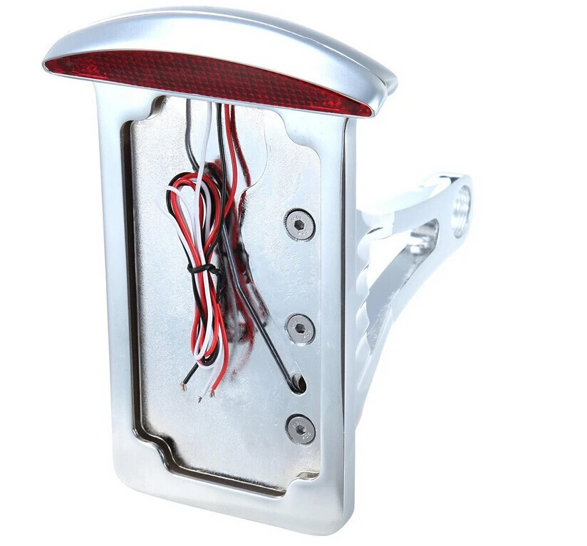 Хромированный задний стоп-сигнал для номерного знака Harley-Davidson чоппера