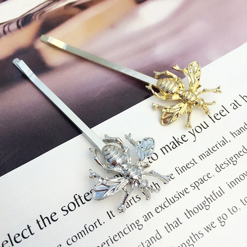 Модные ювелирные изделия аксессуары одежда для волос в виде пчелы заколка