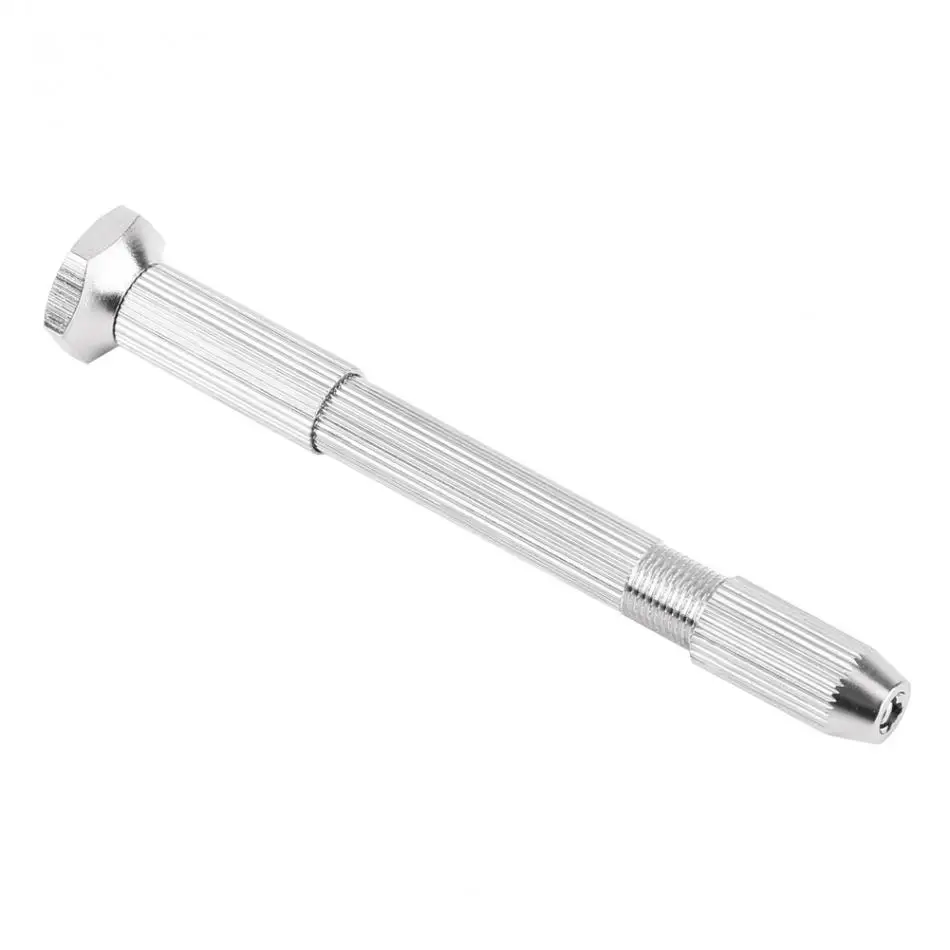 Ручная спиральная дрель серебристого цвета с 10 фотоблестками инструмент для