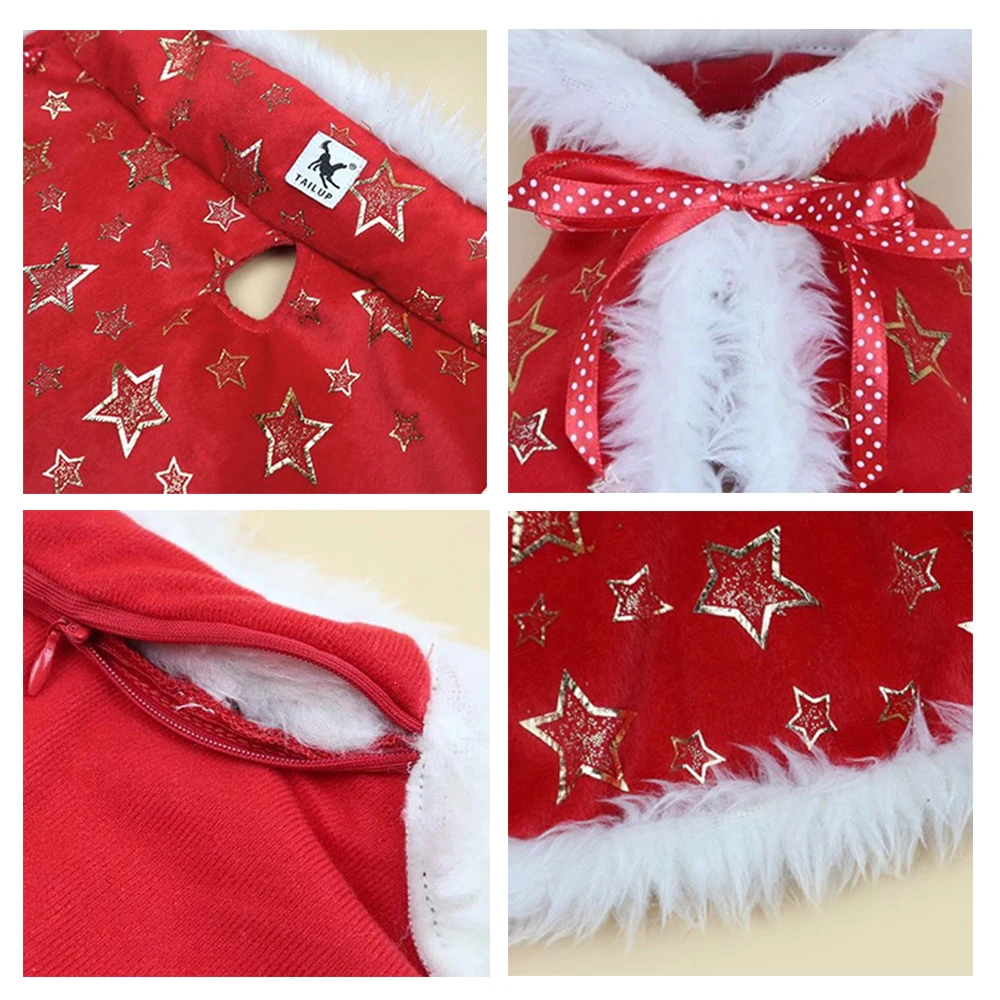 Рождественская Одежда для собак зимнее пальто на собаку питомца Костюмы