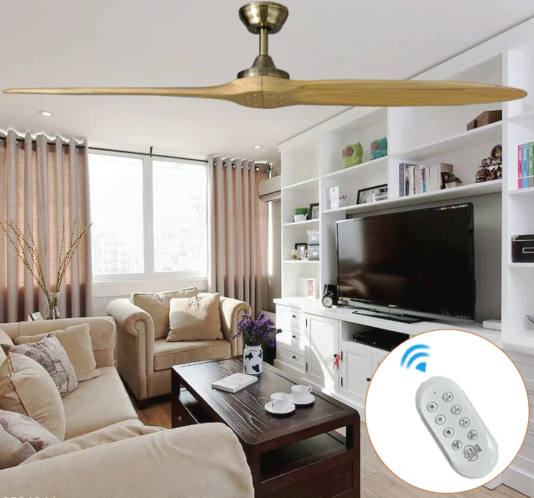 Нордический Роскошный Бронзовый деревянный потолочный вентилятор с