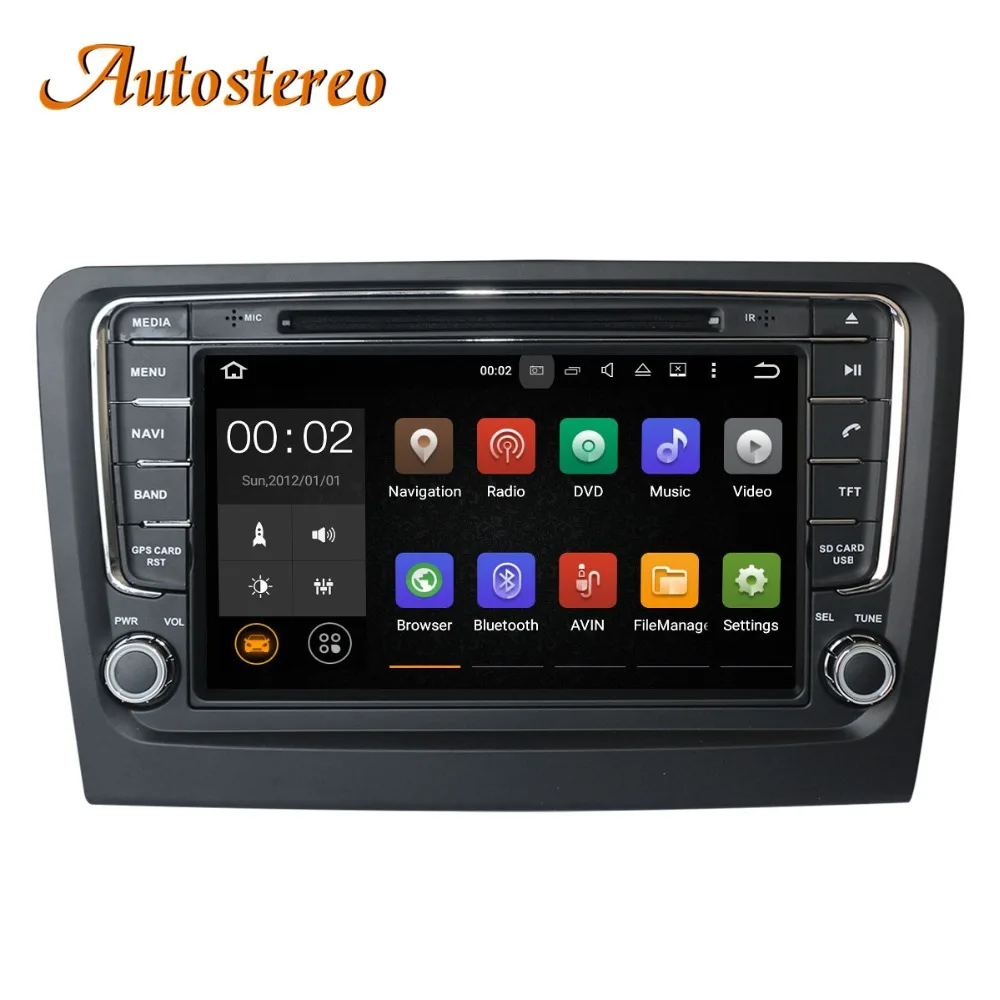 Android 9 автомобильный dvd-плеер gps-навигация, радио, стерео для Skoda Rapid 2013+ мультимедийный плеер радио магнитофон головное устройство стерео