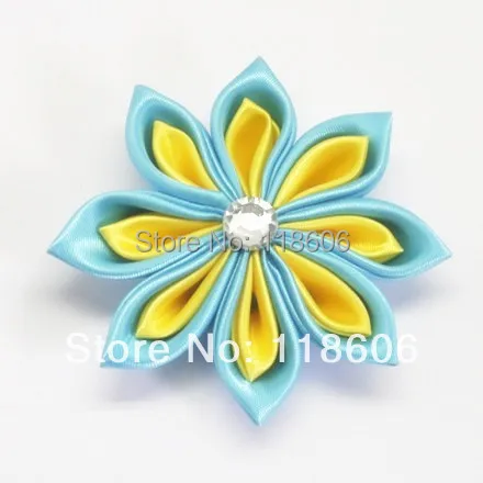 Горячая распродажа 50 шт./лот дешевый цветок kanzashi зажим из Китая без зажима