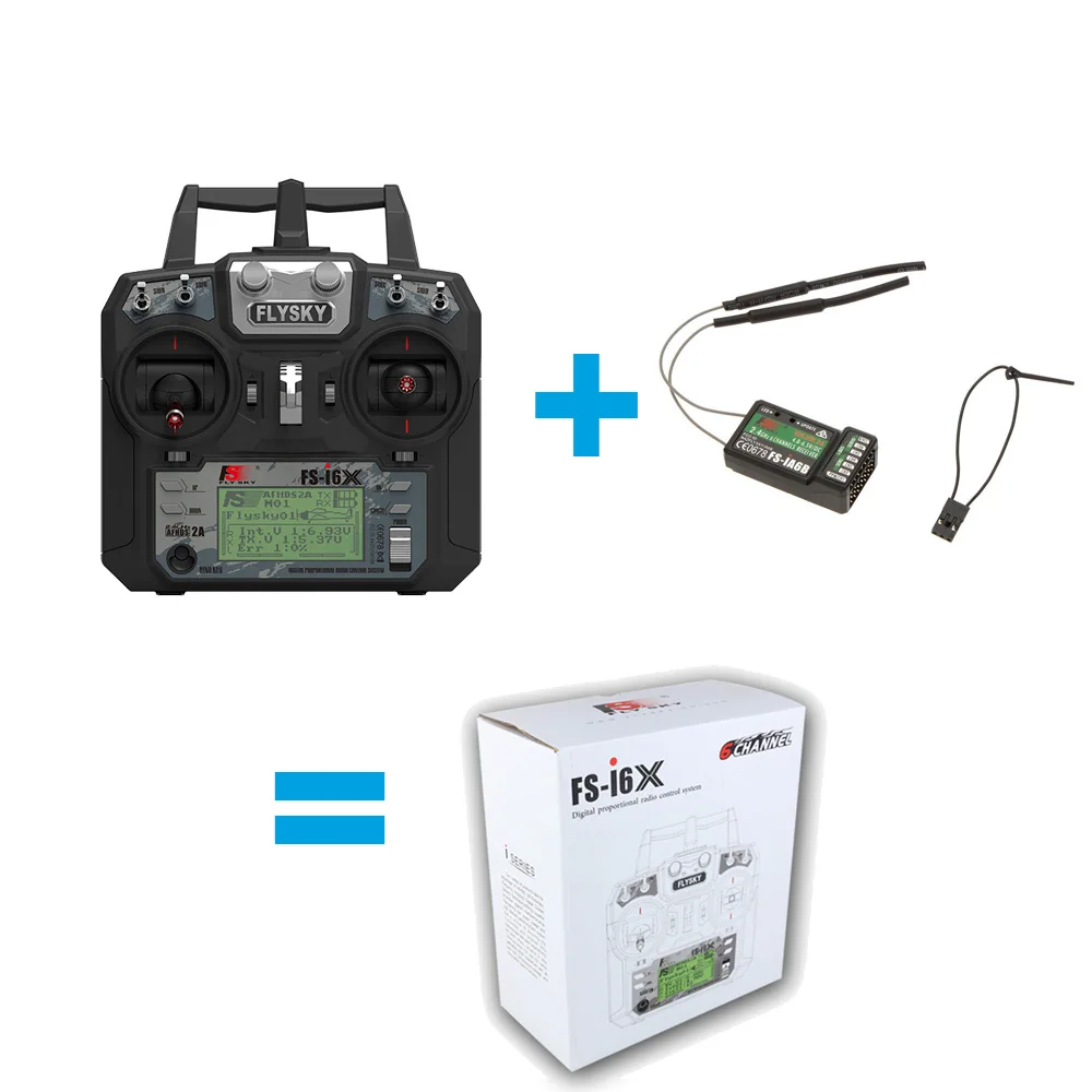 Новые Flysky FS-i6X 2.4 ГГц 10CH rc-передатчик с I-BUS приемник для RC Heli Quadcopter самолет