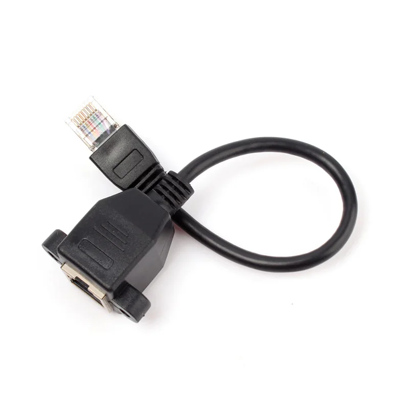 Longyue 1:8 обратное соединение 30 см 0 3 м RJ45 штекер к гнезду винт Панель Крепление Ethernet