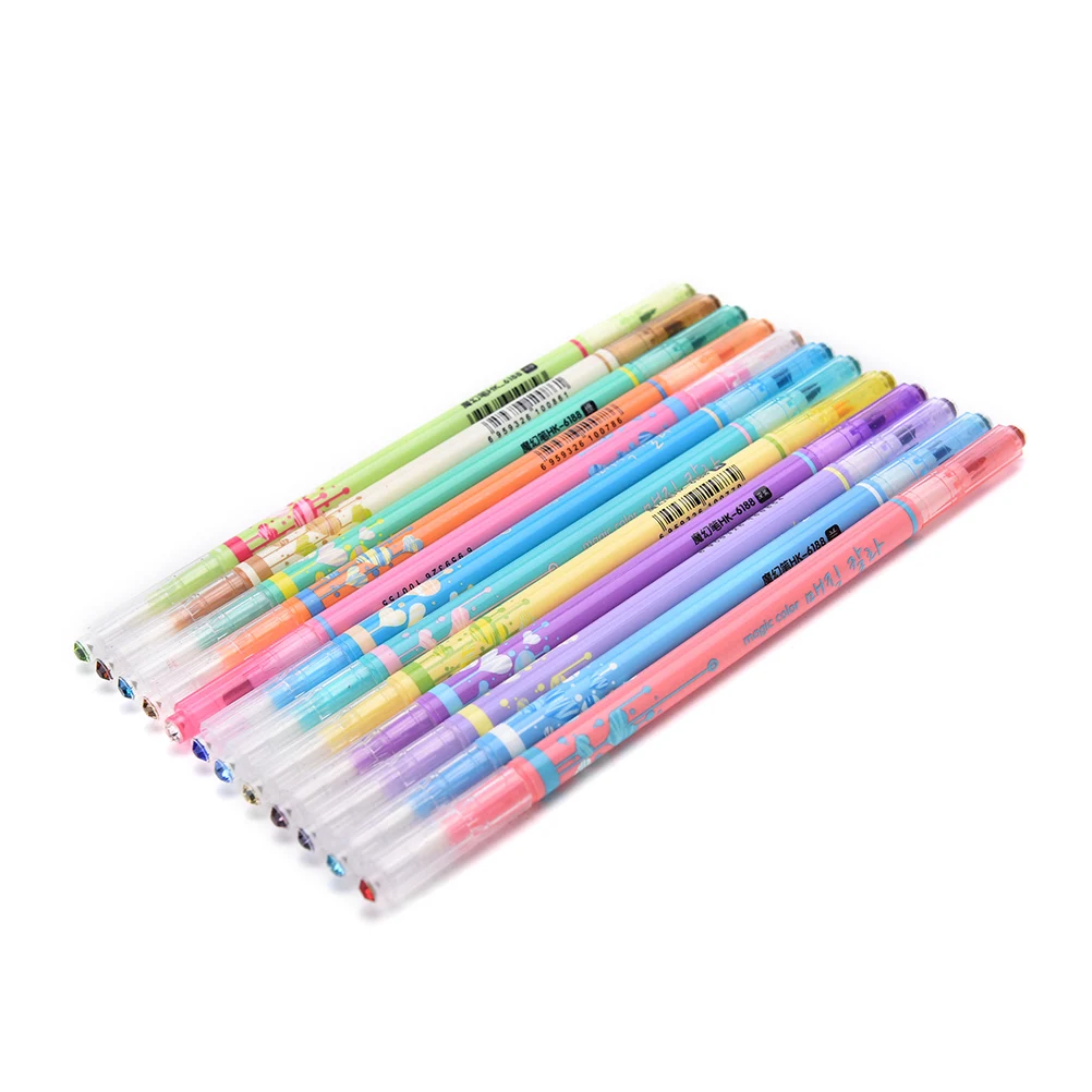 1 шт. меняющий магический цвет художественный маркер кавайные ручки канцелярский