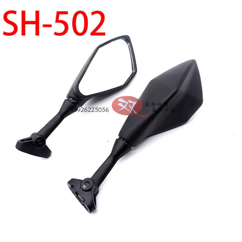 

8mm 10mm Black Motorbike Rearview Mirror Aluminum Motorcycle Side Mirror Reflective Mirrors Universal Motorbike Accessories