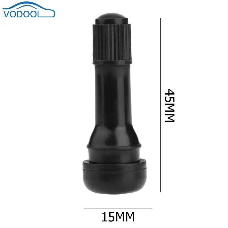 VODOOL 1 шт./4 шт. черные защелкивающиеся резиновые бескамерные шины TR438 клапаны для