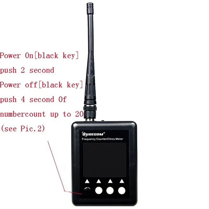Портативный счетчик частоты метр SF 401 плюс Тесты диапазон 27 мГц 3 ГГц SURECOM сканер