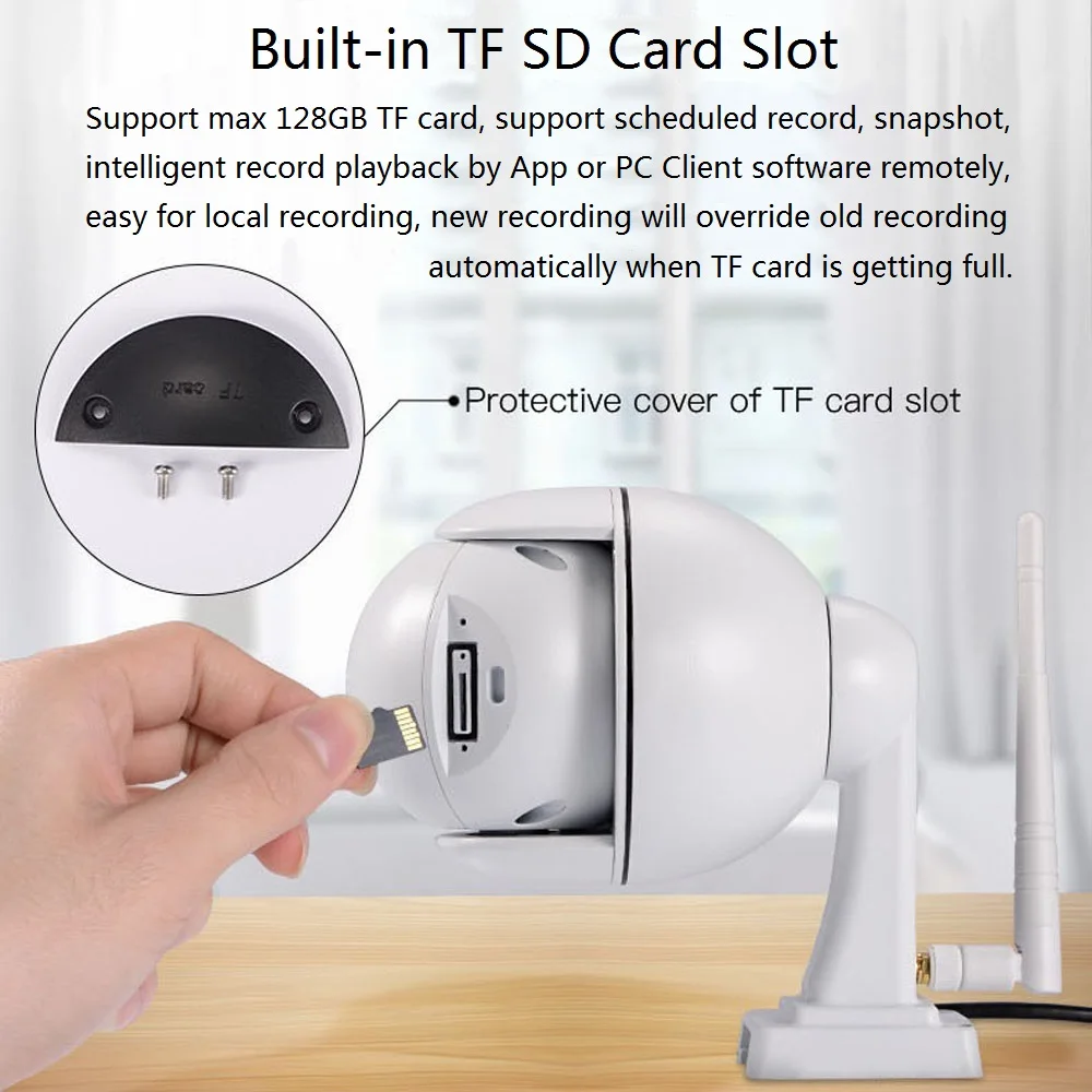 WANSCAM HW0054 1080 P HD Wi Fi Открытый IP Камера 5 раз Оптический зум P2P обнаружения движения