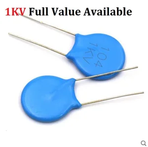 20PCS 1KV 151/470PF 471/560PF 561/102 1NF/222 2.2NF PF 1000V Capacitance 82PF 820/100PF 101/150PF High Voltage Ceramic Capacitor