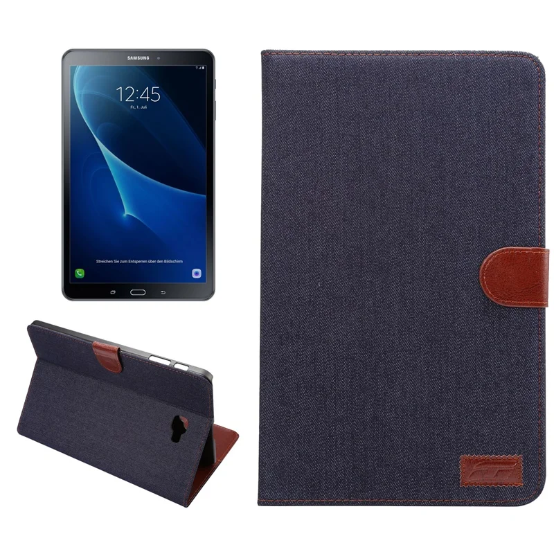 Чехол для Samsung Galaxy Tab A A6 10 1 дюйма Φ T585 T580 T585N оболочка Обложка умный джинсовый