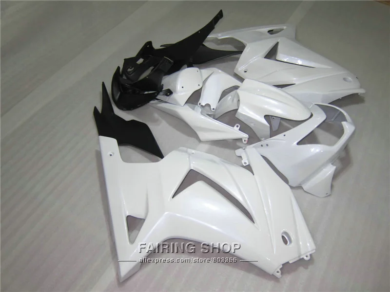 Обтекатели под давлением для Kawasaki ninja 250r 08 09 10-14 2008-2014 Белый Черный EX250 комплект