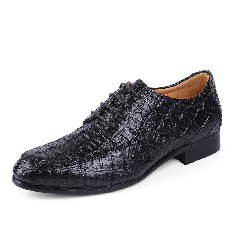 2019 мужская кожаная обувь для отдыха из воловьей кожи натуральной с острым носком