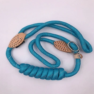 Blue Поводки для питомцев, собак нейлоновый отражающий S/M/L ошейники для маленьких больших собак тренировочные поводок Чихуахуа аксессуары для собак - Color: Blue